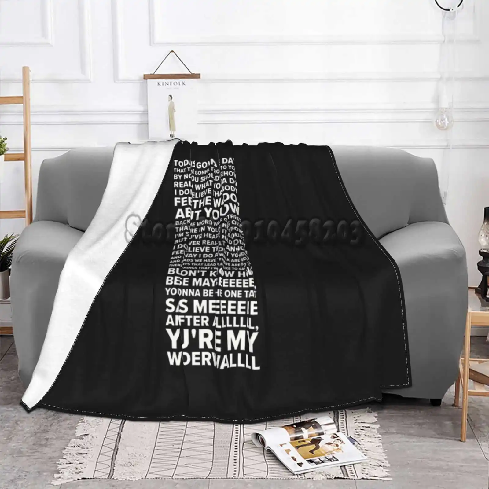 Ворсистые мягкие одеяла с надписью Wonderwall () диван/кровать/Подарки для путешествий