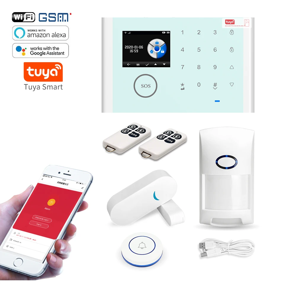 

2G GSM Wifi Wireless Smart Home Security Alarm Systems For Homes