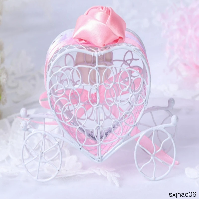 Новинка 100 шт./лот свадебные принадлежности полый провод в форме сердца тыква