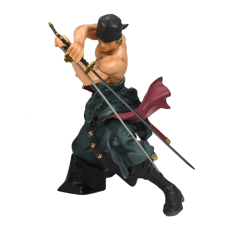 Экшн фигурка One Piece The Battle Over Dome Roronoa Zoro с тремя ножами из ПВХ 16 см коллекция моделей