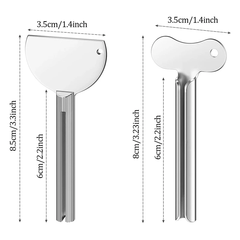 6 шт. Металлический Дозатор зубной пасты дозатор ключ ролика трубки паста