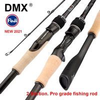 dmx pista 2 section fuji o guide fishing rod spinning casting travel rod 7 42g 1 98 2 10 2 24m baitcasting ml m mh fishing rod