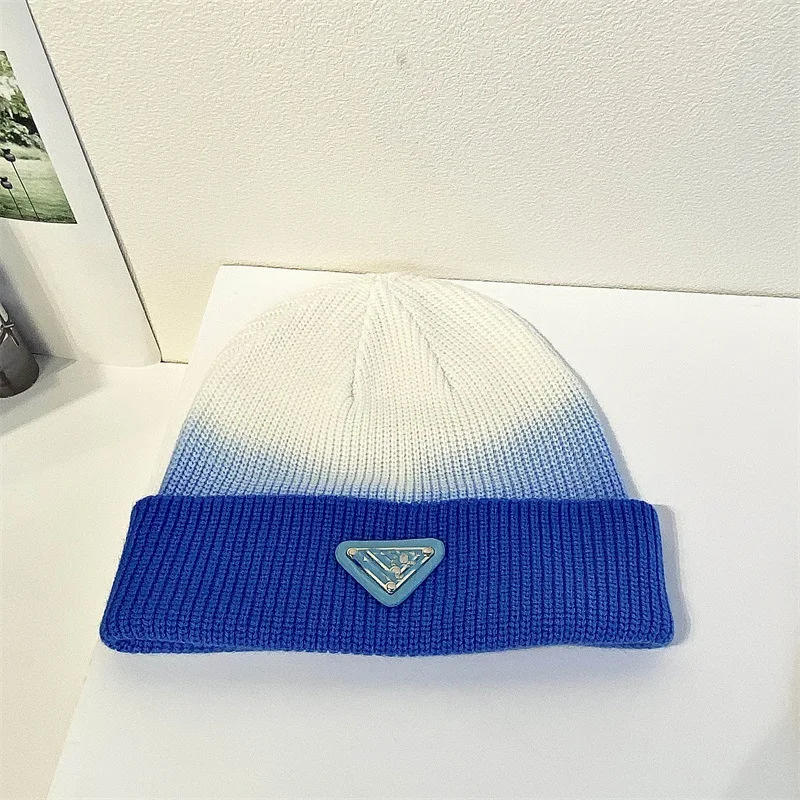 

Bleaching dyeing tie dyeing knitted hat autumn and winter Pujia new men's and women's neutral wool hat thin warm pullover hat