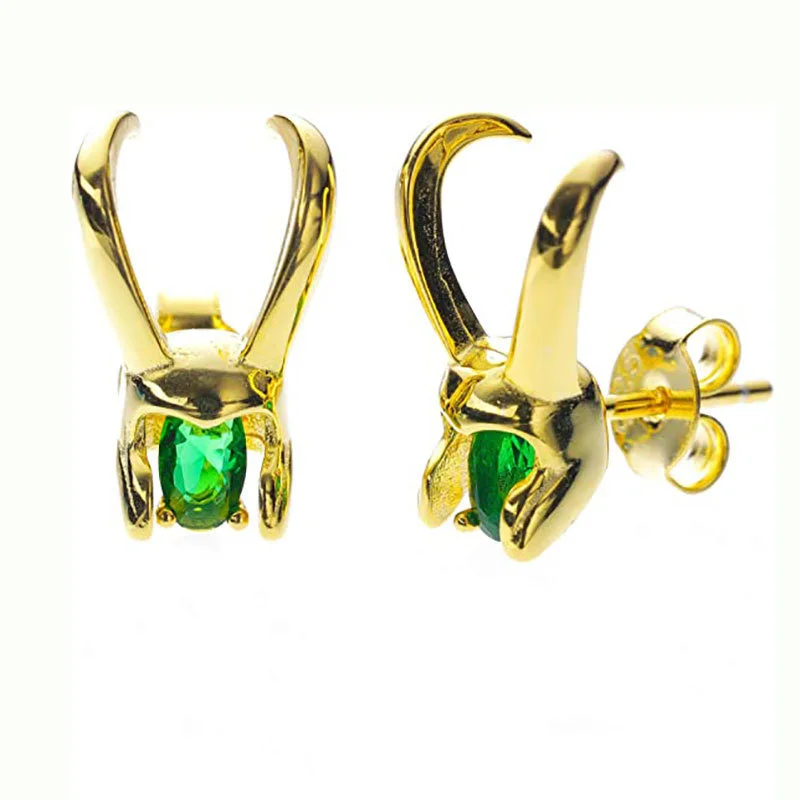

Loki Helmet Earrings For Men Women Creative Gold Silver Color Valentine Day Gift For Women Men Male Female Jewelry