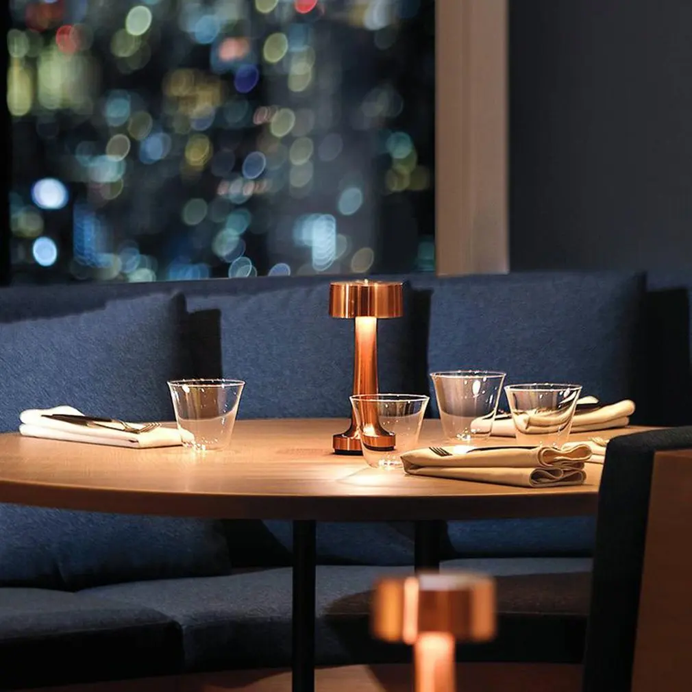 

Touch Sensor Bar Table Lamp Rechargeable Wine Table Lamps Bedside Coffee Restaurant Led Stand Lighting Room Desk Night Lights