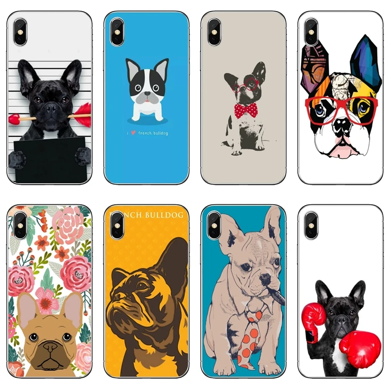 Мягкий чехол с изображением французского бульдога Бостон-терьера для Samsung Galaxy A10
