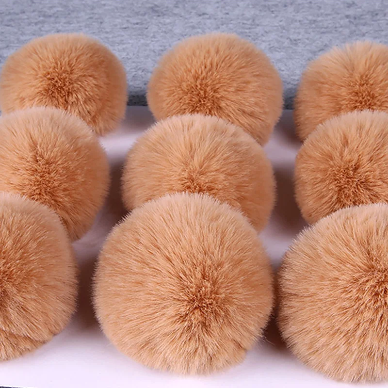 

8cm Faux Fur Pompom Fluffy Plush Balls Soft Pompones DIY Kids Toys Gifts Wedding Decor Pom Poms Felt Ball Sewing Craft Supplies