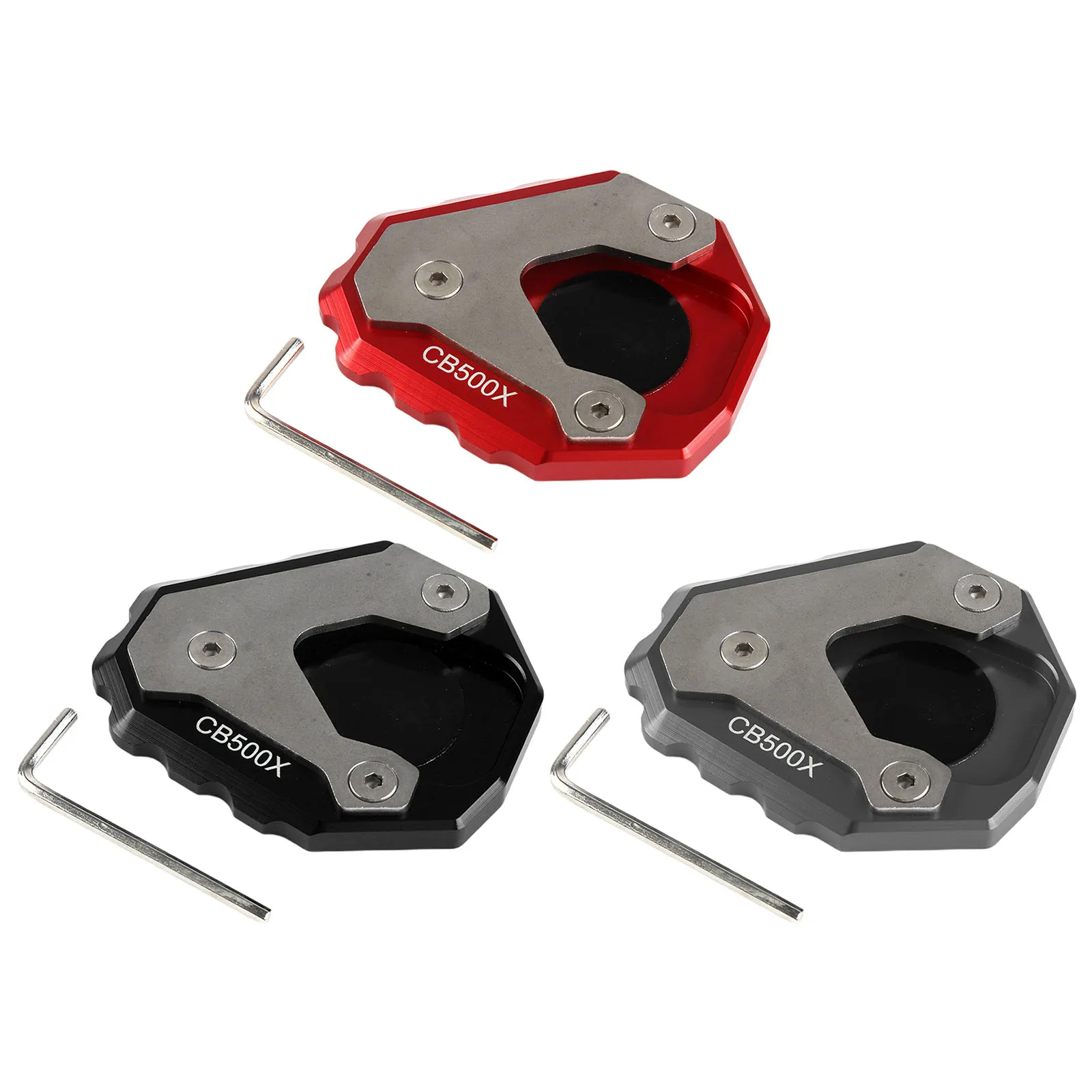 CNC Aluminum Kickstand Extension Pad Motorcycle Enlarge Plate ,for HONDA CB500X 2019-21