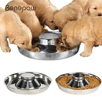 benepaw stainless steel dog bowl multiple safe puppy feeding durable water food pet bowl for small medium large dogs easy clean