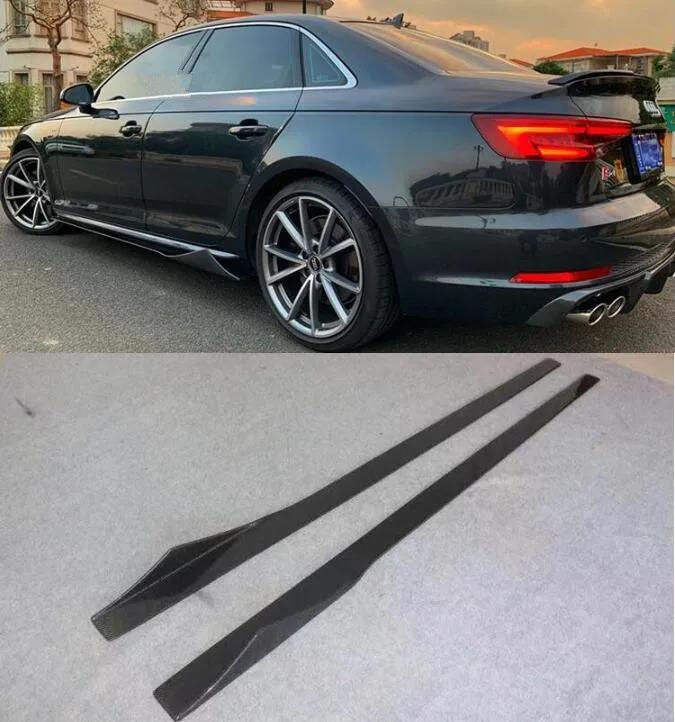 Новинка автомобильные боковые юбки A4 S4 из натурального углеродного волокна боди