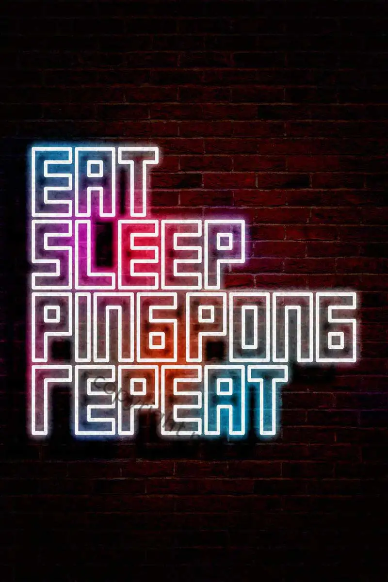 

Жестяная Металлическая Вывеска «Eat Sleep» для пинг-понга