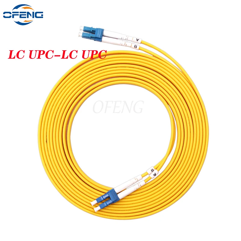 

5/10 шт. G652D SM DX LC/UPC-LC/UPC, патч-корд, одномодовый дуплексный 2,0 мм волоконно-оптический соединительный кабель, патч-корд