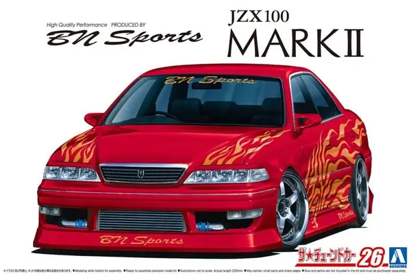 

1 / 24 Toyota Jzx100 Mark2 Bnports Refitted Version Assembly Car Model Making Kit Auto Display Goods Ornament 06132