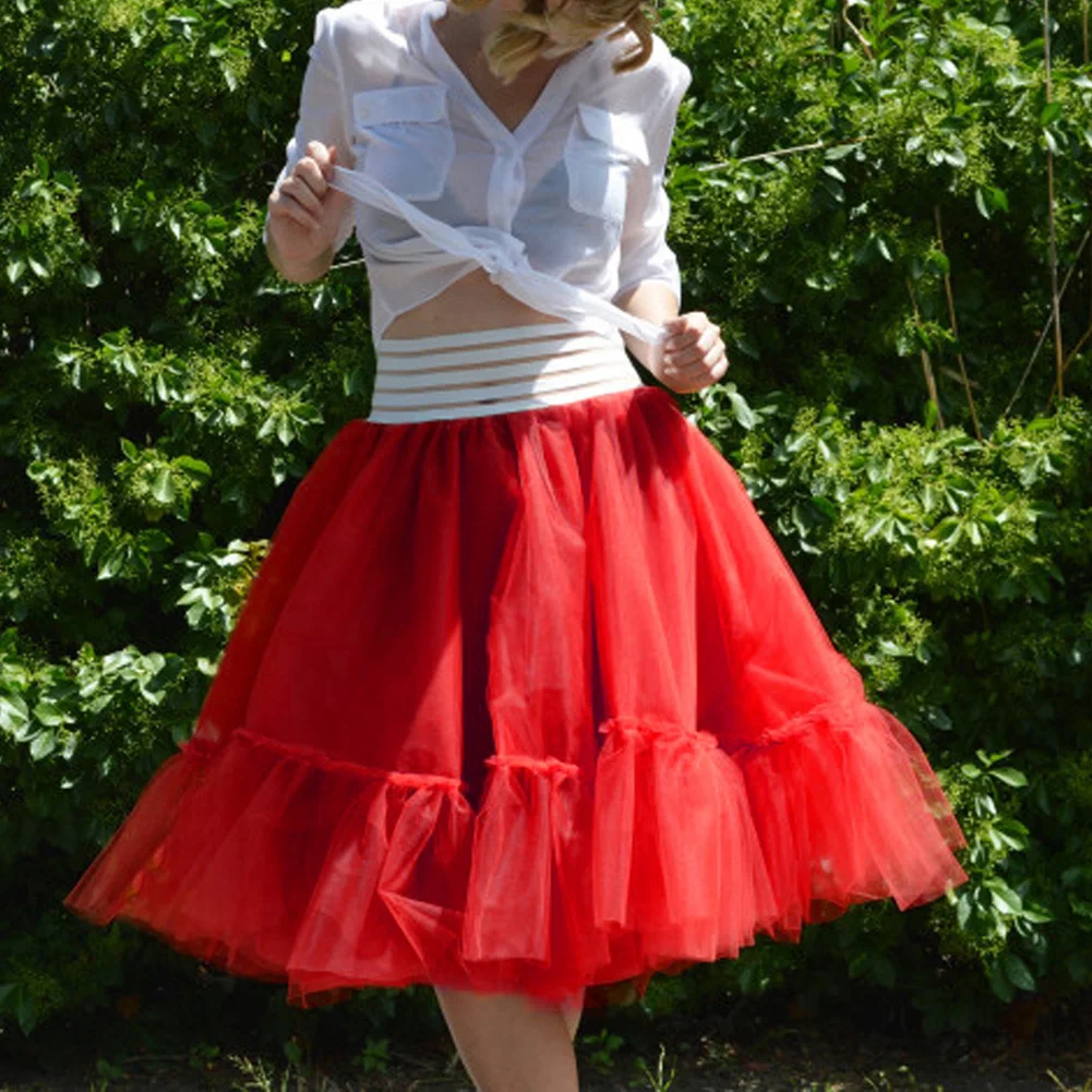 Женские юбки кринолиновая подъюбник вечерняя юбка для вечеринки винтажная