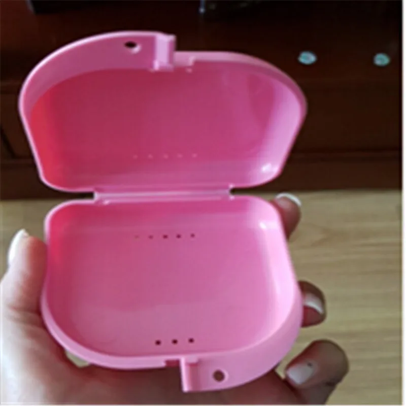 Коробка органайзер для зубных протезов искусственный контейнер чистки