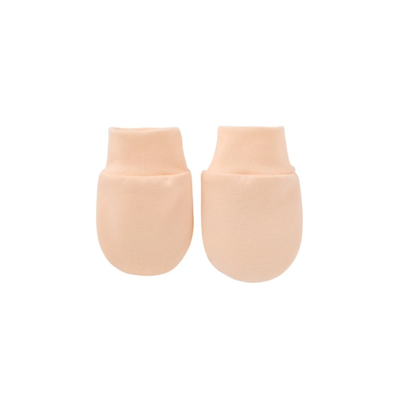 Guantes de algod&oacute;n suave antiara&ntilde;azos para beb&eacute;, protecci&oacute;n facial para reci&eacute;n nacido, M76C-3