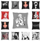 Чехол для диванной подушки в японском стиле аниме, наволочка для домашнего декора, квадратная подушка в стиле Харадзюку, Сатору, годжо, сукуна, наволочка для дивана