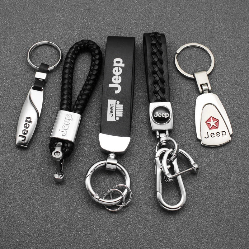Брелок для ключей металлический простой держатель Jeep Cherokee Commander Renegade Wrangler Patriot 1