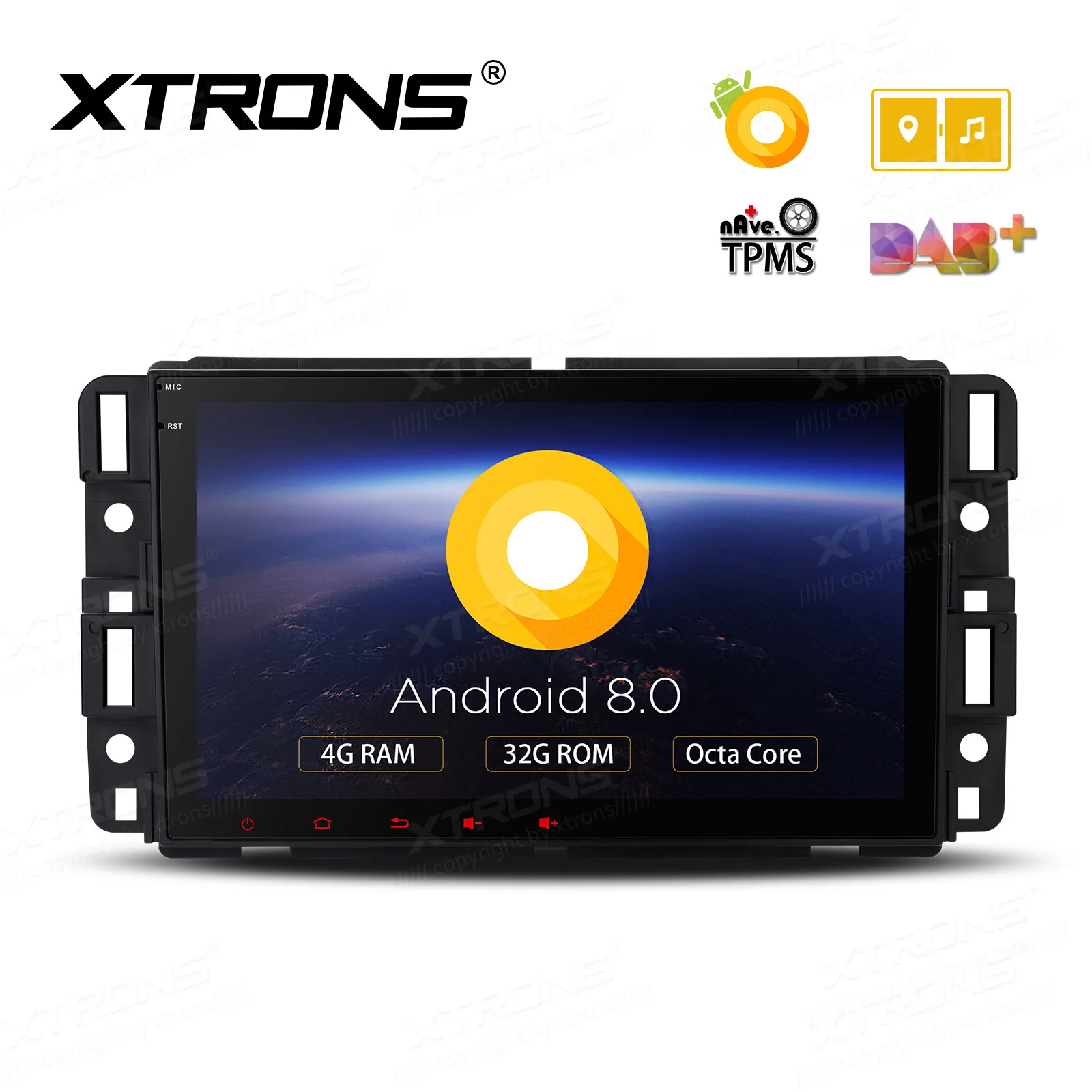 XTRONS Android 8 0 Восьмиядерный автомобильный стерео радио плеер GPS без DVD для Chevrolet Traverse