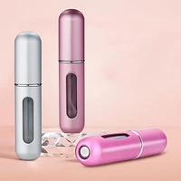 3pcs 5ml mini perfume bottling filled self pump type recirculating refillable spray bottle portable cosmetic containers bottle