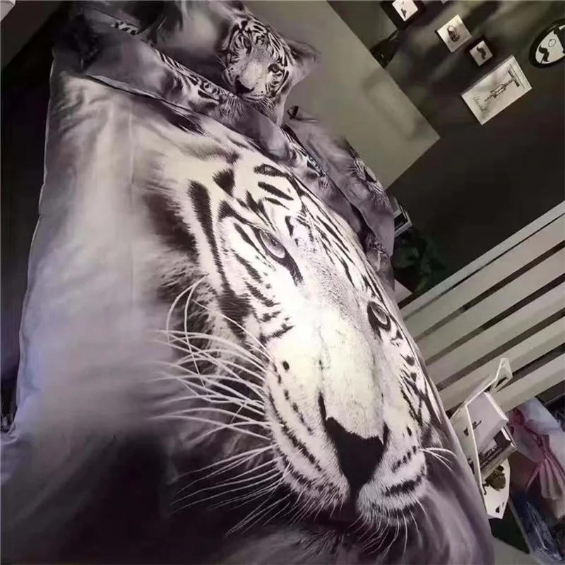 3d с принтом животных комплект для кровати Тигр queen King size 2/3/4 шт. высокое качество