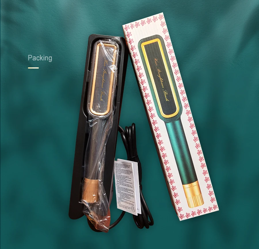 

Knob Temperature Control Household Wet and Dry Hair Straightening Comb