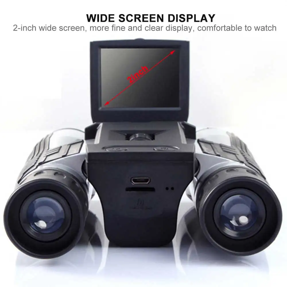 

Binoculars 12x32 Digital Telescope 2.0" LCD Screen Binocular Telescope HD Digital Camera Photo Video-Recording Outdoor