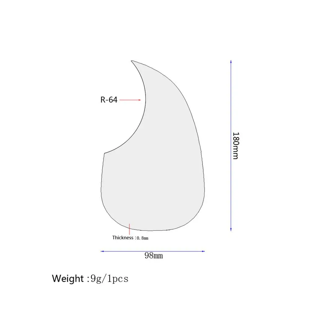 

Folk Acoustic Guitar Pickguard Self-adhesive Pick Guard Sticker for Acoustic Guitar Parts