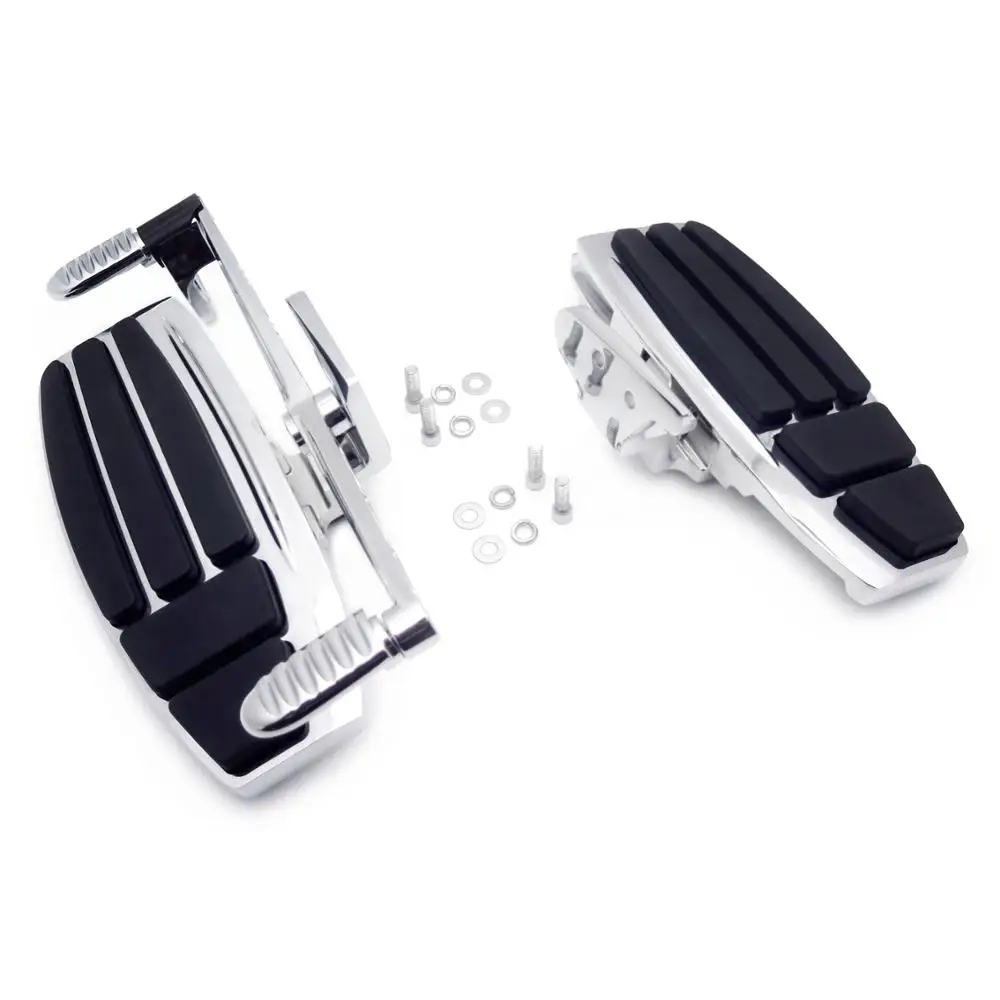 Запчасти для мотоциклов хромированная Напольная доска с передним драйвером и