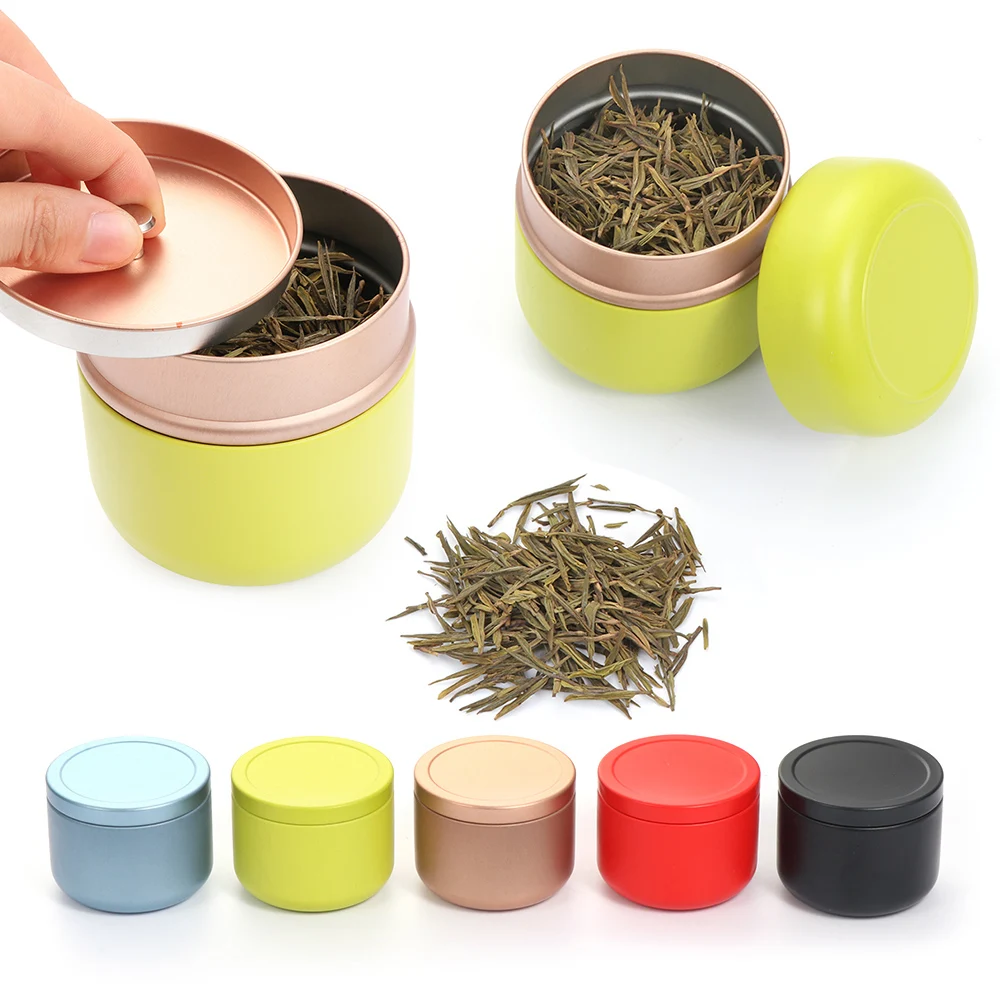 Мини Чайная банка 1 шт. портативная цветочная упаковка для чая герметичные банки
