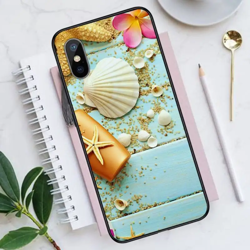 

Summer Beach Relax Starfish Ocean Sky Sun Phone Case for iPhone 11 12 pro XS MAX 8 7 6 6S Plus X 5S SE 2020 XR funda coque
