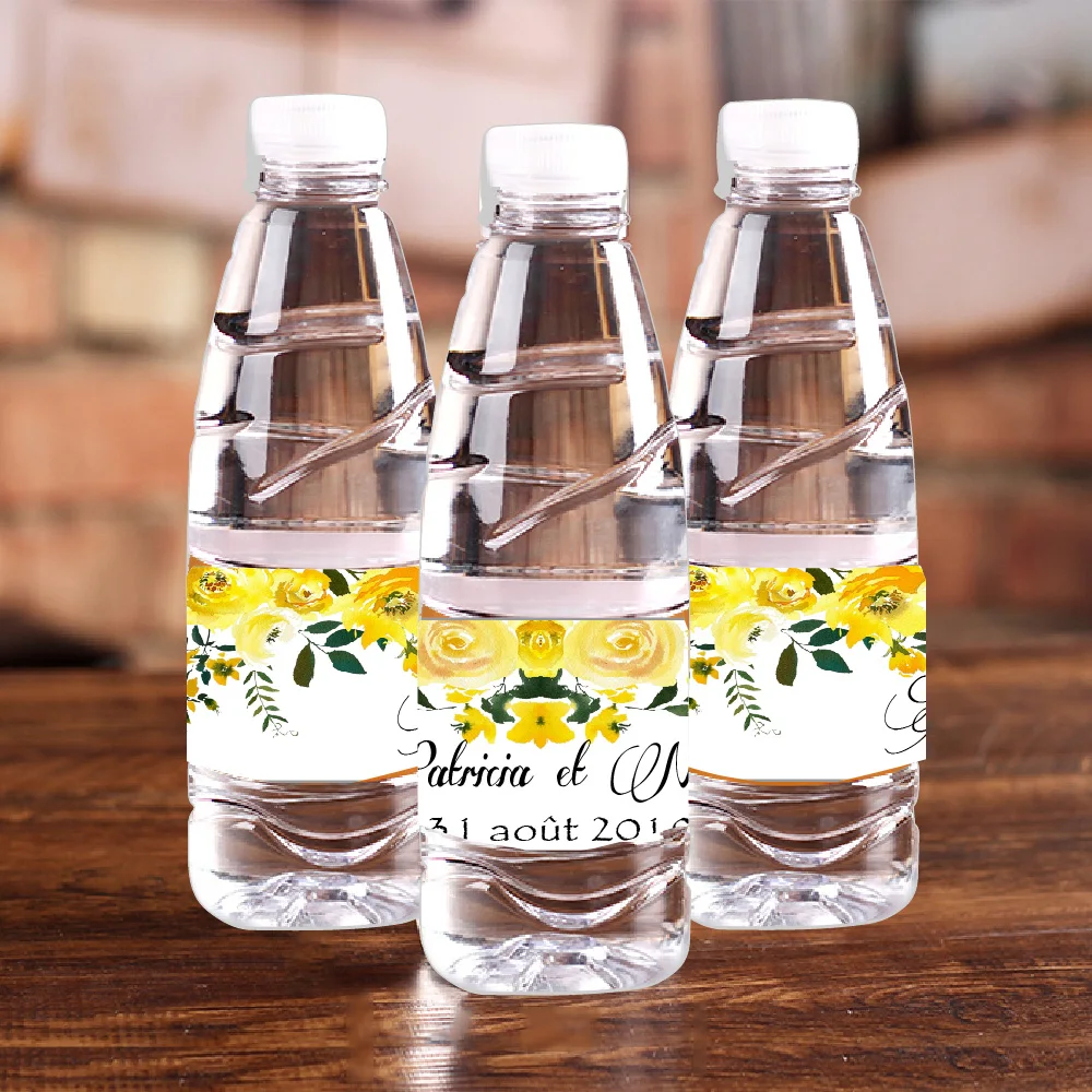 Rikivity персонализированные весенние цветочные свадебные бутылки для воды винные