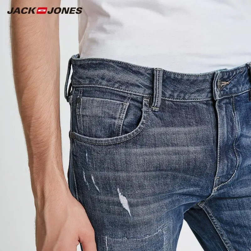 JackJones зимние мужские модные трендовые повседневные джинсы 218432515|Мужские джинсы| |