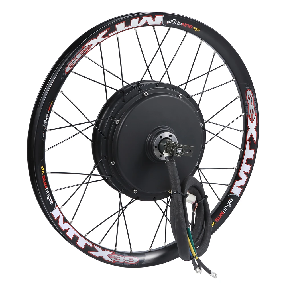 

48v-96v 5kw electric bike motor wheel suitable for standard bicycle disc brake and single freewheel