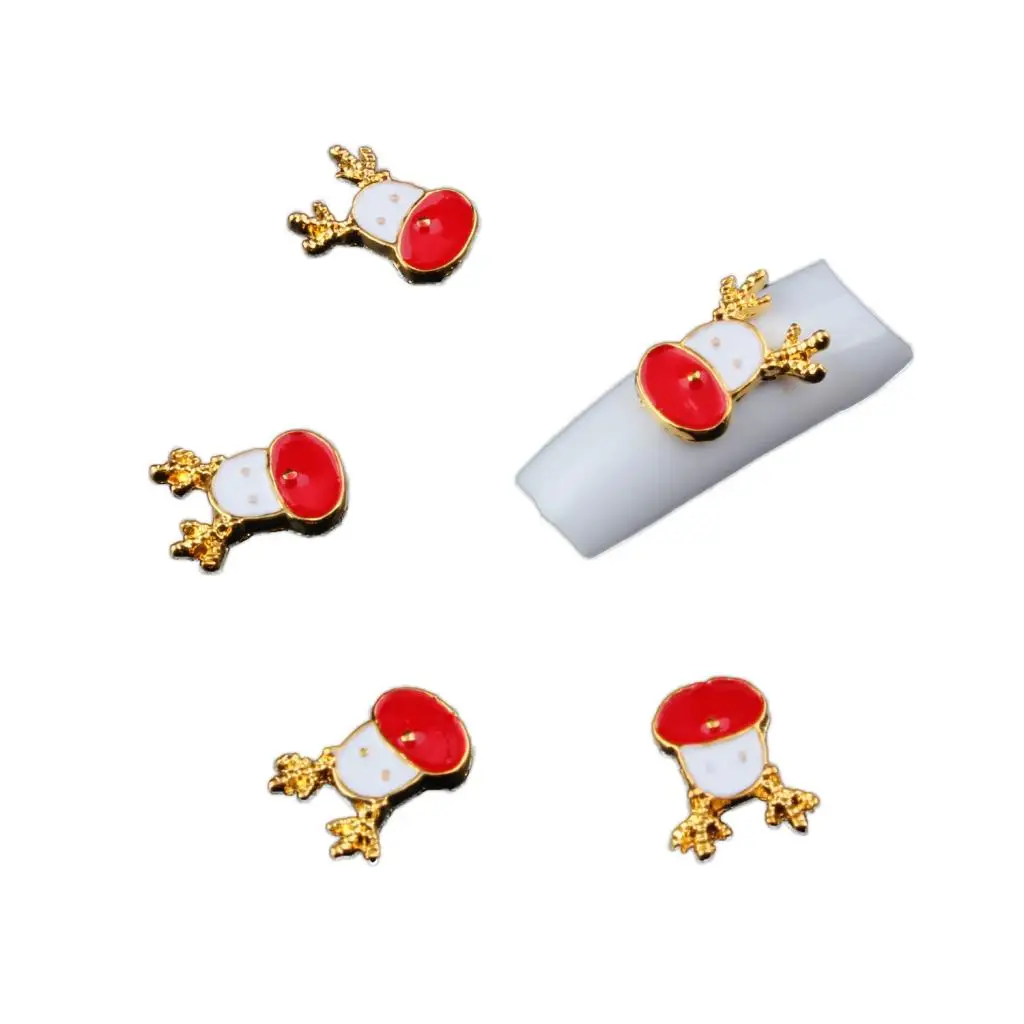 

20pcs Colorful 3D Christmas Design Alloy Nail Art Tips DIY Decorations Sticker Tool