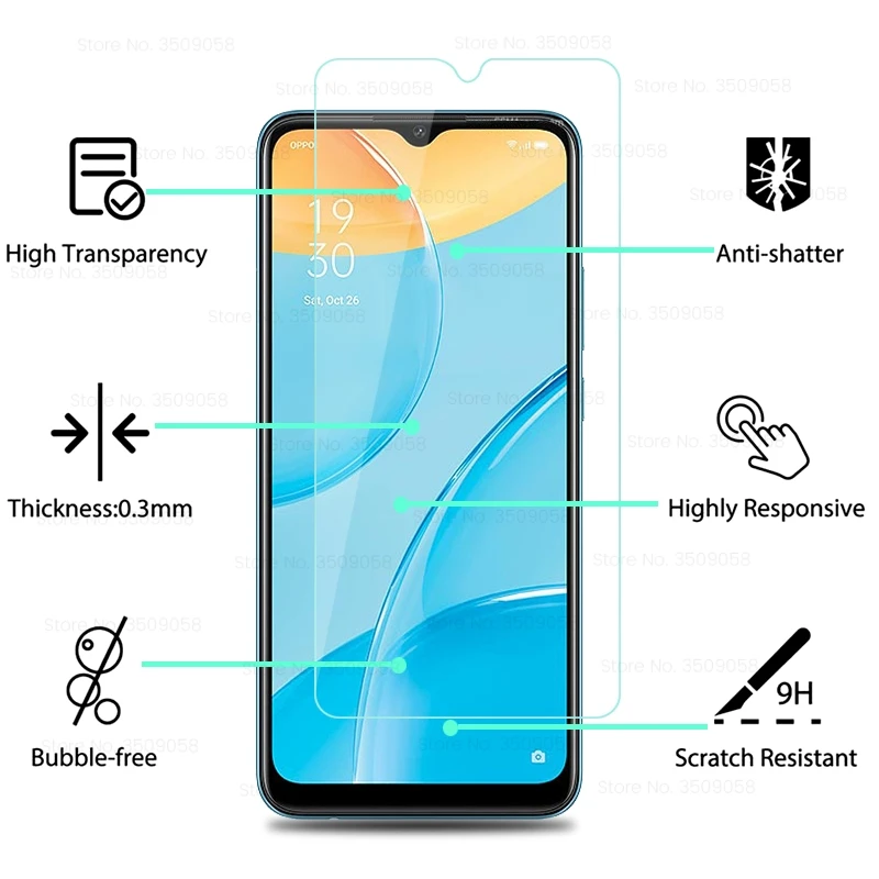 protective glass for oppoa15 oppoa15s phone screen tempered glass for oppo a15 a15s a 15 s 15s 6 52 camera lens protector film free global shipping