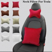 car seat headrest neck pillow for tesla model 3 y s x model y backrest cushion neck headrest 1pc