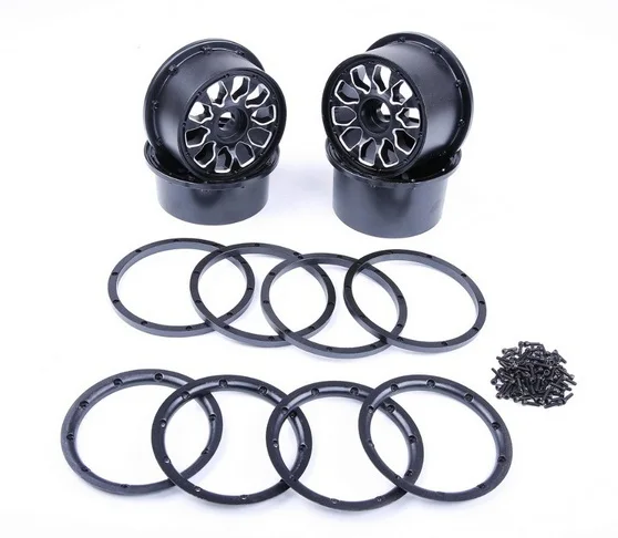 Металлические ступицы колеса с Beadlocks набор колец для 1/5 Hpi Rovan Km Mcd Baja 5B Ss грузовик Rc запчасти для автомобилей