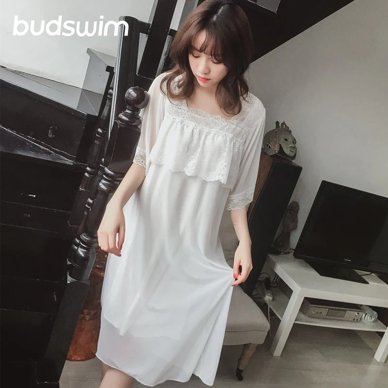 2019 Новая женская Мода Милая Кружевная принцесса богиня-фея красивая ночная