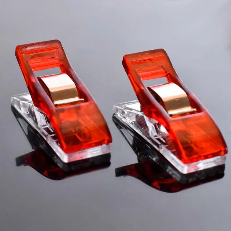 100 шт. разноцветные пластиковые швейные зажимы для квилтинга рукоделия обвязки