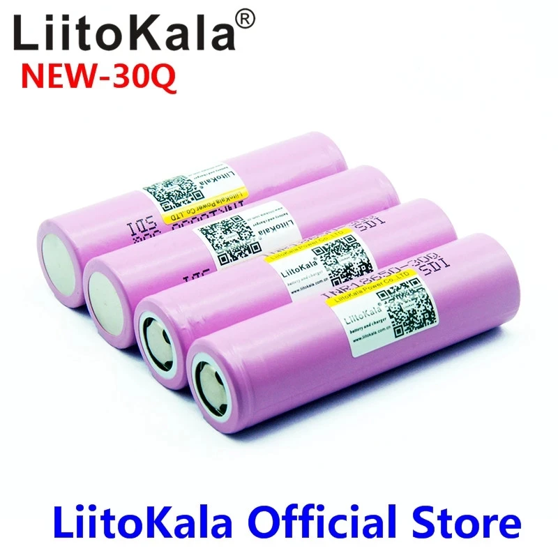 Лидер продаж 100% оригинальный новый аккумулятор LiitoKala INR18650 3 7 в 18650 3000 мАч 30Q
