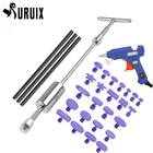 Инструмент для ремонта кузова автомобиля, безпокрасочный инструмент для ремонта вмятин, набор для ремонта вмятин с Т-образным молотком, вытягиватель вмятин для кузова автомобиля, град