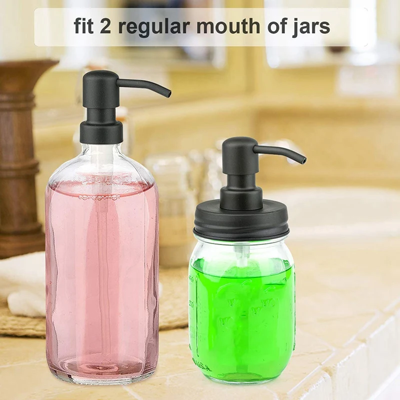 Топ! Стеклянная банка с завинчивающейся крышкой дозатора мыла крышками устойчив