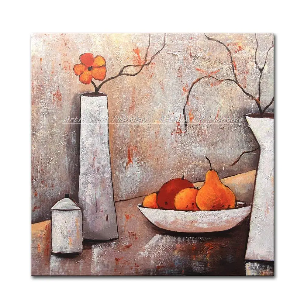 

Arthyx Hand Painted Modern Abstract Oil Paintings On Canvas Wall Art Home Decoration For Living Room Kitchen Decorative Pictures