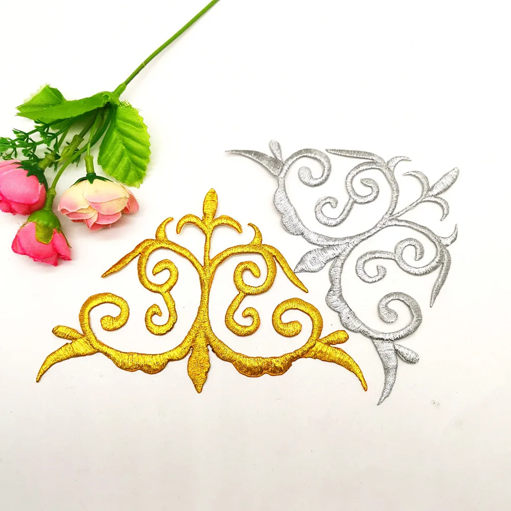 Аппликация для косплея 15 5 см х 10 с золотой вышивкой шт. |