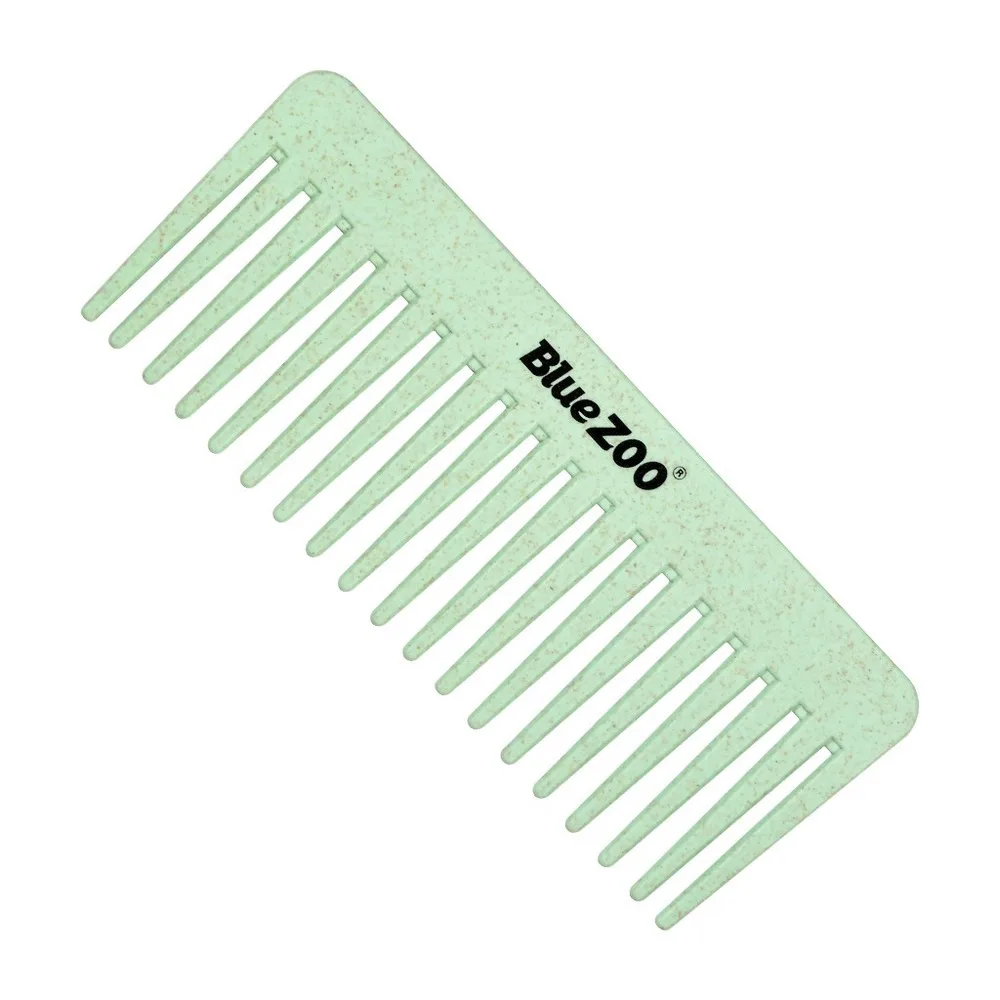 

Blue ZOO Green 3 Sets of Biodegradable Wheat and Orange Straw Eco-friendly Frosted Hairdressing Hair Comb