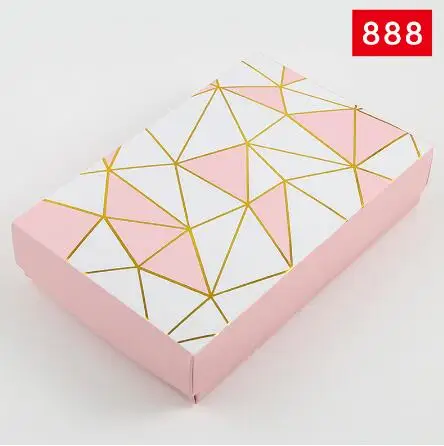 

10PCS 18x12x4cm Pink Paper Box Packaging with Cap Presents Carton Caixa Packaging for Panties Socks Towels Wear Gift Box