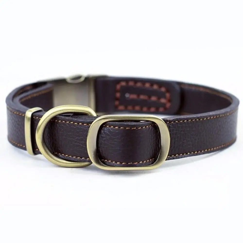 Индивидуальные Ошейники для собак из натуральной кожи ошейник с табличкой