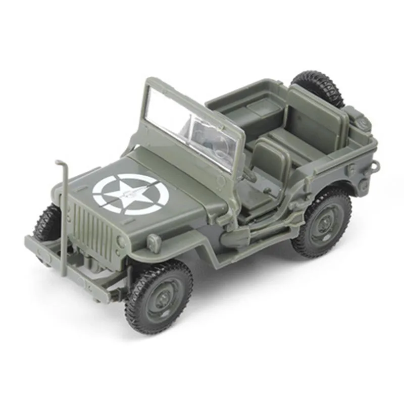 4D собрал модель джипа Вторая мировая война 1/48 года военного украшения