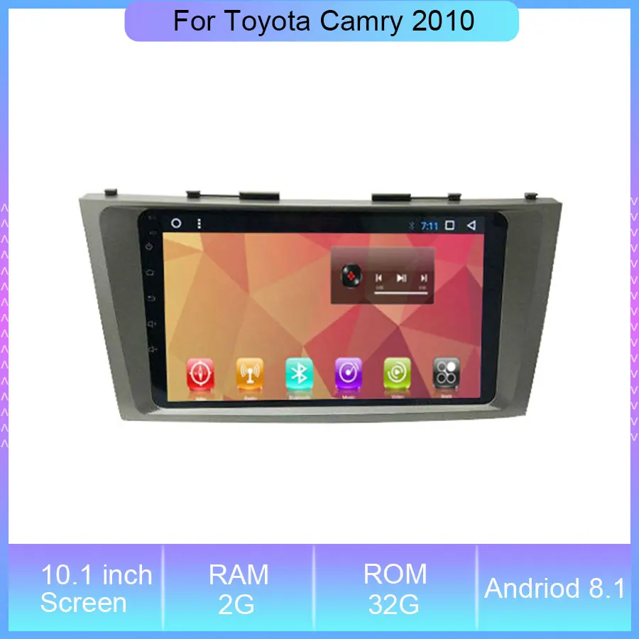 Android DVD стерео Мультимедиа 10 1 ''для Toyota Camry 2010 четырехъядерный радио GPS